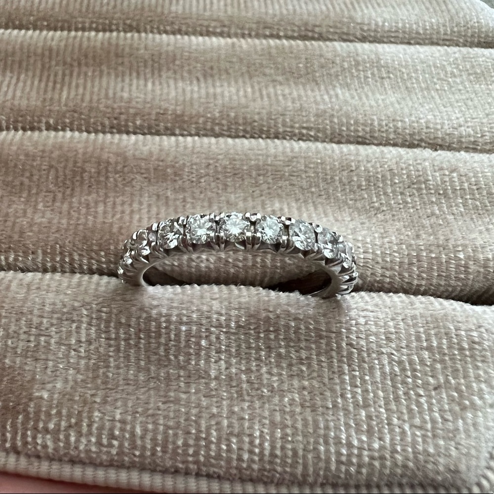 1.5ctw 14K White Gold Diamond Eternity Wedding Band